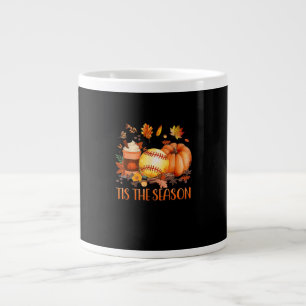 Das ist die Saison Pumpkin Leaf Latte Fall Softbal Jumbo-Tasse