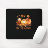 Das ist die Saison Pumpkin Leaf Latte Fall Softbal Mousepad (Mit Mouse)