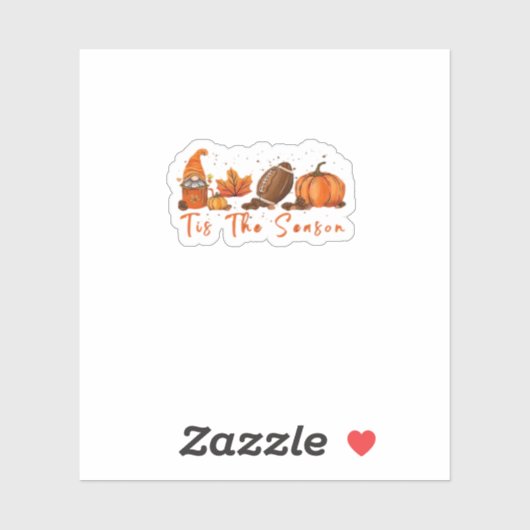 Das ist die Saison Pumpkin Leaf Latte Fall Thanksg Aufkleber (Blatt)
