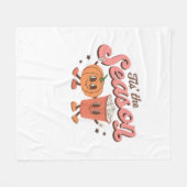 Das ist die Saison Pumpkin Leaf Latte Fall Thanksg Fleecedecke (Vorderseite (Horizontal))