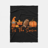 Das ist die Saison Pumpkin Leaf Latte Fall Thanksg Fleecedecke (Vorderseite)