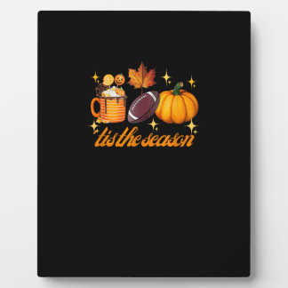 Das ist die Saison Pumpkin Leaf Latte Fall Thanksg Fotoplatte