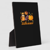 Das ist die Saison Pumpkin Leaf Latte Fall Thanksg Fotoplatte (Seite)