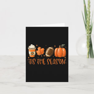 Das ist die Saison Pumpkin Leaf Latte Fall Thanksg Karte