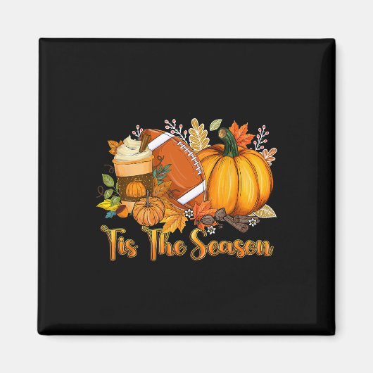 Das ist die Saison Pumpkin Leaf Latte Fall Thanksg Magnet (Vorne)