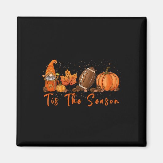 Das ist die Saison Pumpkin Leaf Latte Fall Thanksg Magnet (Vorne)