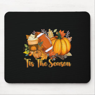 Das ist die Saison Pumpkin Leaf Latte Fall Thanksg Mousepad