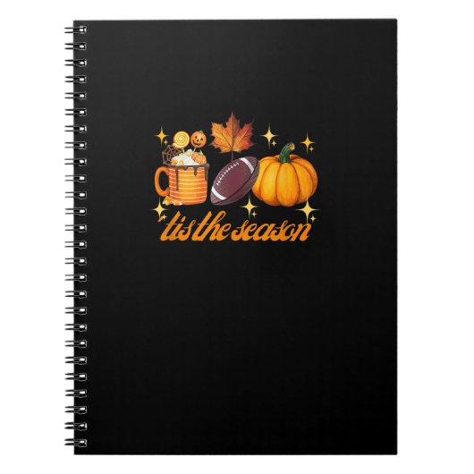 Das ist die Saison Pumpkin Leaf Latte Fall Thanksg Notizblock (Vorderseite)