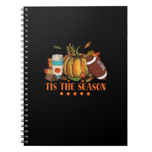 Das ist die Saison Pumpkin Leaf Latte Fall Thanksg Notizblock (Vorderseite)