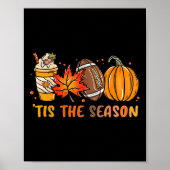 Das ist die Saison Pumpkin Leaf Latte Fall Thanksg Poster (Vorne)