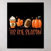 Das ist die Saison Pumpkin Leaf Latte Fall Thanksg Poster (Vorne)