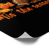 Das ist die Saison Pumpkin Leaf Latte Fall Thanksg Poster (Ecke)