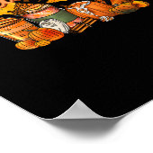 Das ist die Saison Pumpkin Leaf Latte Fall Thanksg Poster (Ecke)