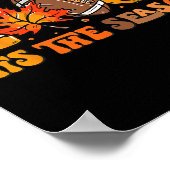 Das ist die Saison Pumpkin Leaf Latte Fall Thanksg Poster (Ecke)