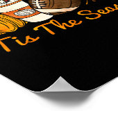 Das ist die Saison Pumpkin Leaf Latte Fall Thanksg Poster (Ecke)