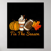 Das ist die Saison Pumpkin Leaf Latte Fall Thanksg Poster (Vorne)