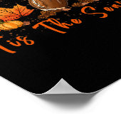 Das ist die Saison Pumpkin Leaf Latte Fall Thanksg Poster (Ecke)
