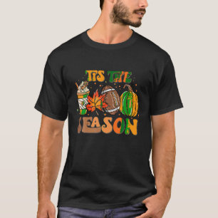 Das ist die Saison Pumpkin Leaf Latte Fall Thanksg T-Shirt