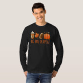 Das ist die Saison Pumpkin Leaf Latte Fall Thanksg T-Shirt (Vorne ganz)
