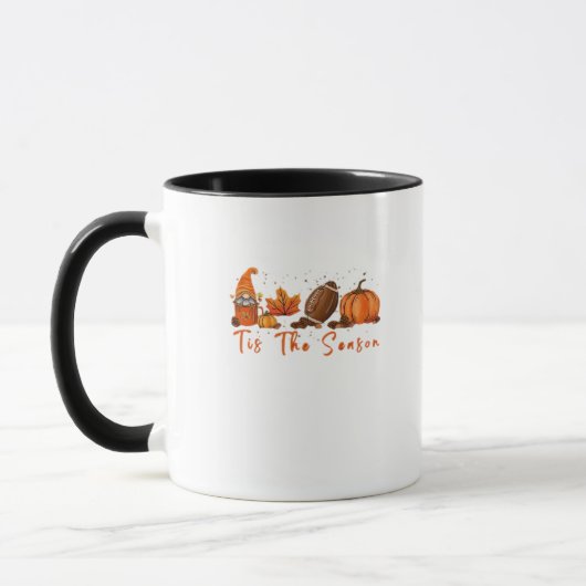 Das ist die Saison Pumpkin Leaf Latte Fall Thanksg Tasse (Links)
