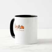 Das ist die Saison Pumpkin Leaf Latte Fall Thanksg Tasse (Vorderseite Links)