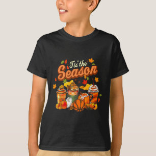 Das ist die Saison Pumpkin Leaf Latte Fall Volleyb T-Shirt