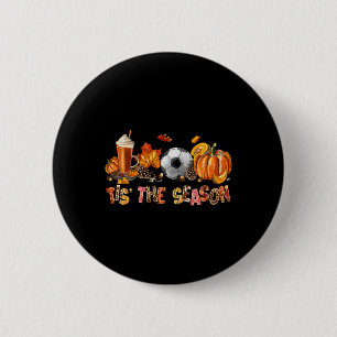 Das ist die Saison Soccer Pumpkin Gewürz-Herbstlau Button