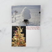 'Das ist die Saison Up North Mn! Frohe Weihnachten Dankeskarte (Innenseite)