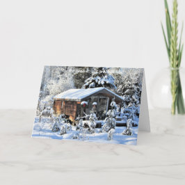 'Das ist die Saison Up North Mn! Frohe Weihnachten Dankeskarte