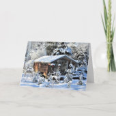 'Das ist die Saison Up North Mn! Frohe Weihnachten Dankeskarte (Vorderseite)