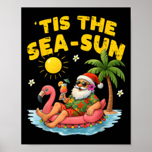 Das ist die Sea Sun Santa Beach Sommerweihnacht im Poster