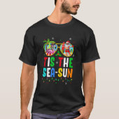 Das ist die Sea Sun Santa Beach Sommerweihnacht im T-Shirt (Vorderseite)