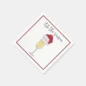 Das ist die Season Holiday Champagne Prosecco Gren Serviette (Ecke)