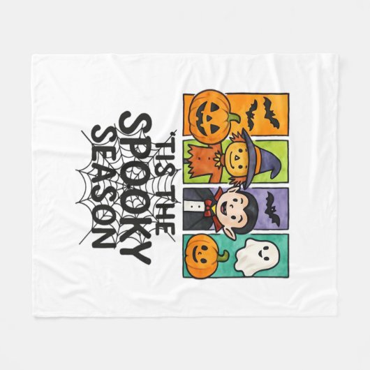 Das ist die seltsame Jahreszeit Halloween Vampire  Fleecedecke (Vorderseite (Horizontal))