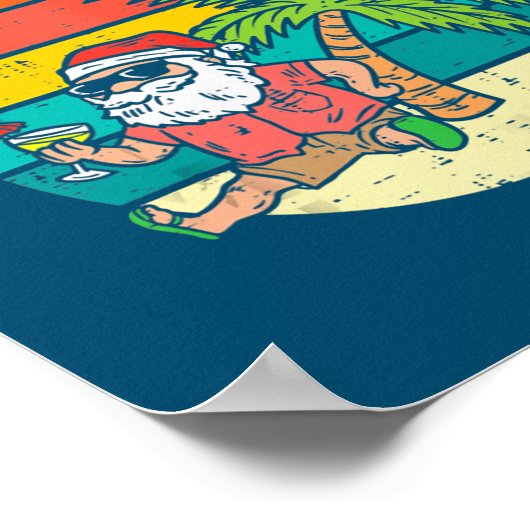 Das ist die Sonne am Strand Weihnachten im Sommer Poster (Ecke)