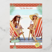 'Das ist die Sonne des tropischen Strandes Sommerf Folieneinladung (Vorderseite)