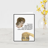 Das ist die Stimme in deinem Kopf Karte (Gelbe Blume)