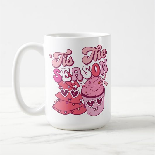 Das ist die Tasse zum Trinken des Kaffees während (Links)