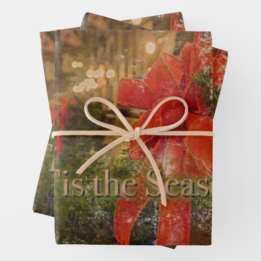 Das ist die Vintage Jahreszeit Geschenkpapier Set (Beispiel)