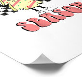 Das ist die Weihnachtsbaum Groovy Retro Debbie Poster (Ecke)