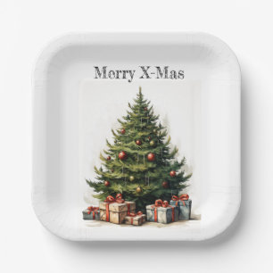 🎄 🍽️ 'Das ist die Weihnachtsbaum-Teller der Jahr Pappteller