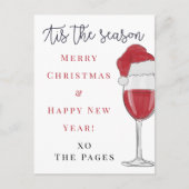 Das ist die Weihnachtsmannmütze der Jahreszeit Postkarte (Vorderseite)