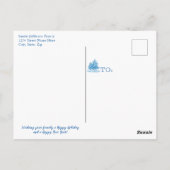 Das ist die Weihnachtsweihnachtsbaum-Postkarte Postkarte (Rückseite)