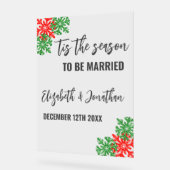 Das ist die Weihnachtszeit der Jahreszeit Acrylschild (Winkel)