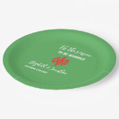 Das ist die Weihnachtszeit der Jahreszeit Pappteller (Schrägansicht)