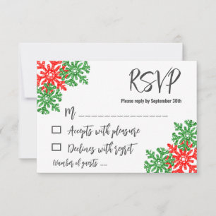 Das ist die Weihnachtszeit der Jahreszeit RSVP Karte