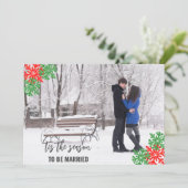 Das ist die Weihnachtszeit der Jahreszeit Save The Date (Stehend Vorderseite)