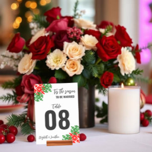 Das ist die Weihnachtszeit der Jahreszeit Tischnummer
