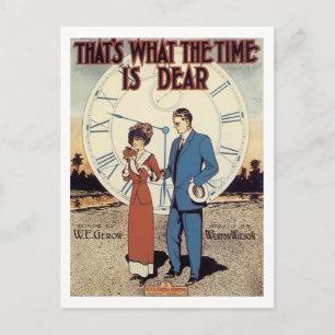 Das ist die Zeit, die es ist Liebes Songbook Cover Postkarte