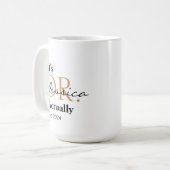 Das ist Dr. [Individuelle Name] Est. Jahr Kaffeetasse (Vorderseite Links)